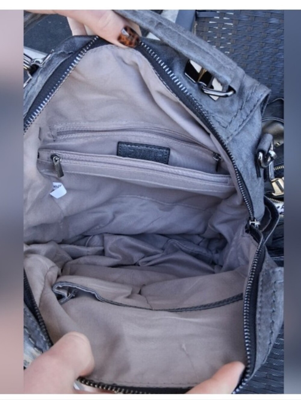 Stylish Rauuo Womens Gray Backpack - Picture 2 of 3